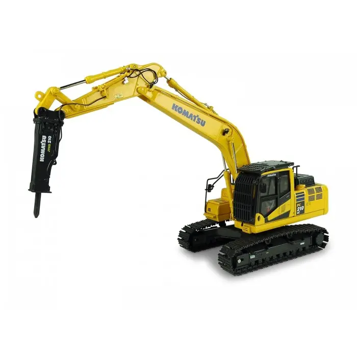 universal-hobbies-150-scale-komatsu-pc210lc-11-with-hammer-drill-excavator-diecast-replica-uh8140.webp