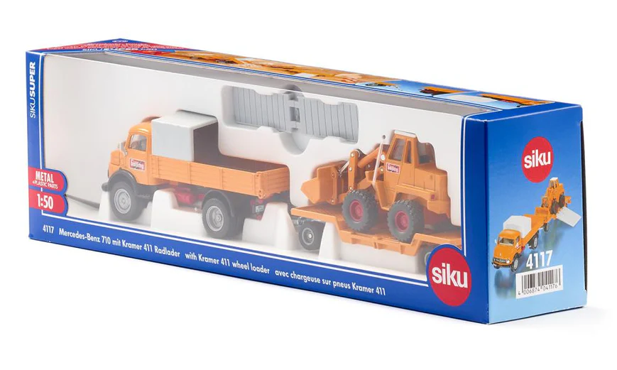 1:50 Volqueta Mercedes Benz 710 con tráiler